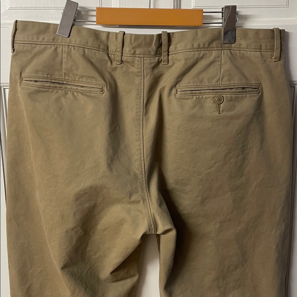 J. Crew broken in tan khaki casual work pants men’s size 36X34 - Picture 6 of 16